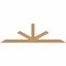 Ekena Millwork Saratoga Smooth Timber Gable Bracket, Western Red Cedar, 72"W x 21"H x 3 1/2"D x 3 1/2"F, 7/12 Pitch GBW072X21X0404SAR00SWR - alternate 1
